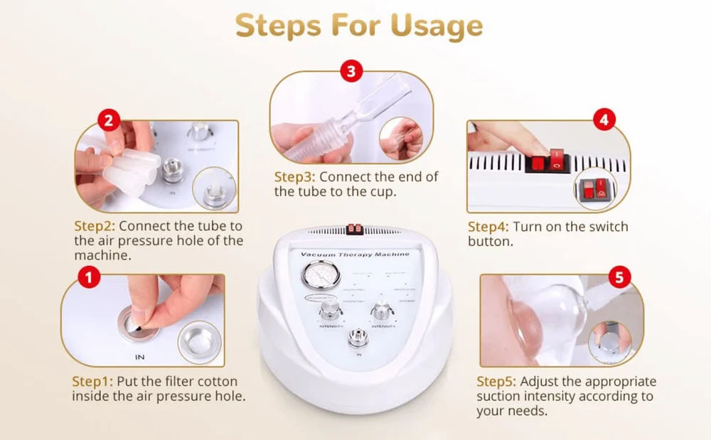 Skin Lifting and Tightening Vacuum Therapy Body Massage Cupping Machine