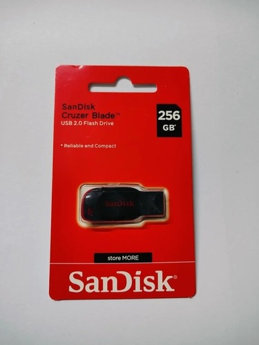 SanDisk 256GB cruzer Blade pendrive with 6 Months Warranty