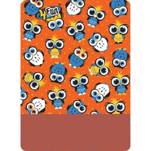 4FUN  SCARF POLARTEC KID-OWL ORANGE/FOX