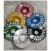 Low Price Range Handmade Mother Of Pearl Tea Coaster Set