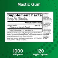 Jarrow Formulas Mastic Gum 1000 mg, Dietary Supplement 120 caps