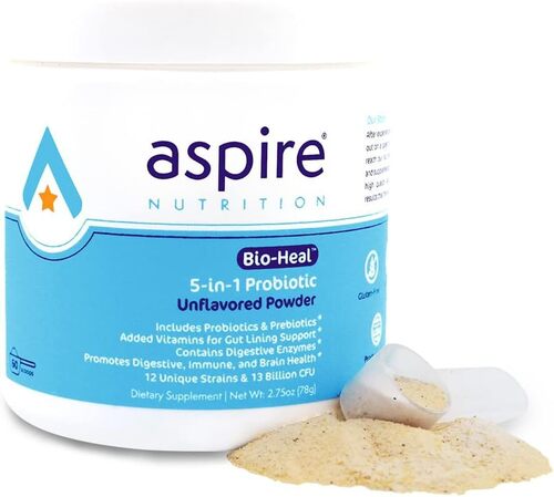 Aspire Nutrition 5-in-1 Bio-Heal Probiotic for Kids, Men & Women