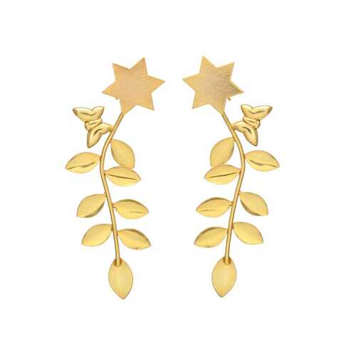 Ear top star earring set