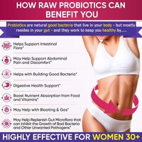 Wholesome Wellness Dr. Formulated Raw Probiotics for Women 100 Billion Capsules