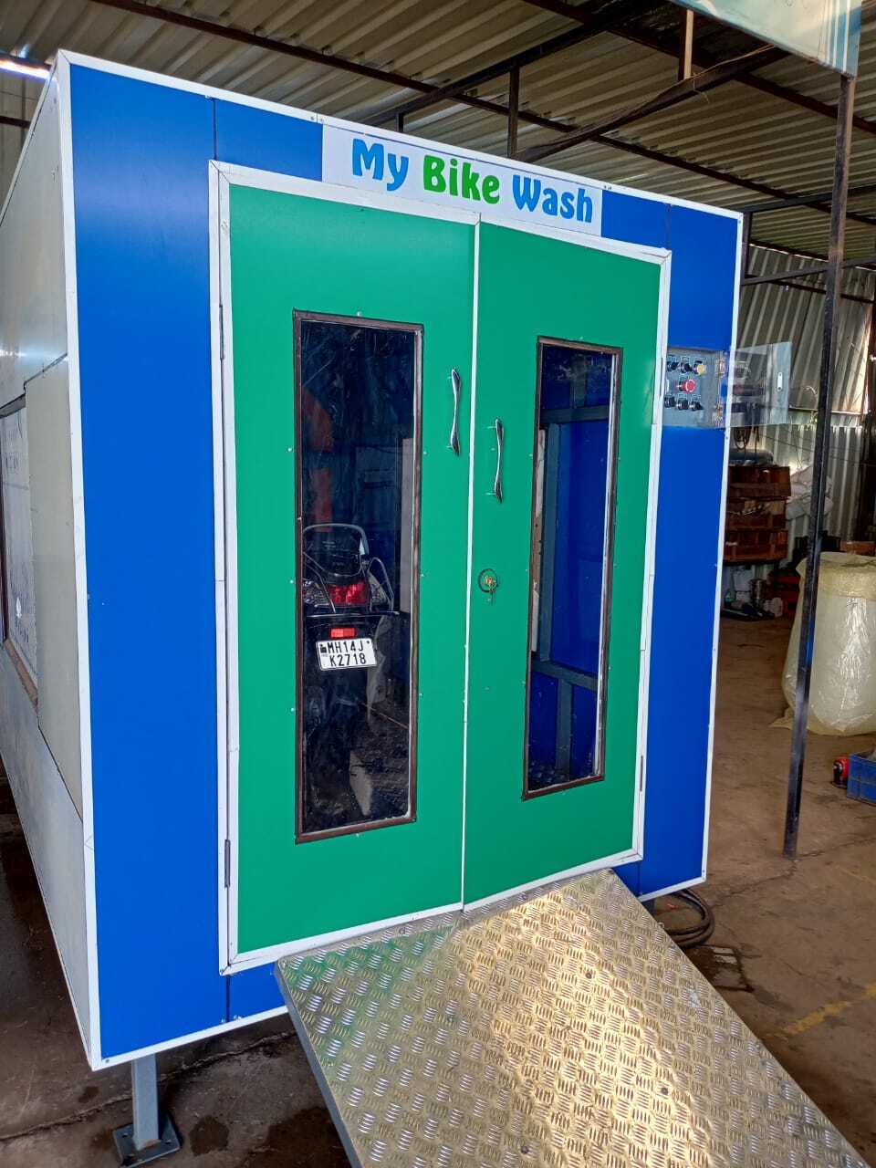 Automatic Two Wheeler Washing Machine