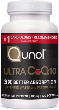 Qunol Ultra Coq10 100mg, 120 Softgels - 3x Better Absorption, Cardiologist Recommended, Water & Fat-soluble For Energy Production