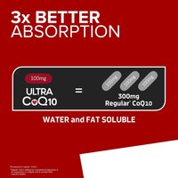 Qunol Ultra CoQ10 100mg, 3x Better Absorption 120 Count Softgels