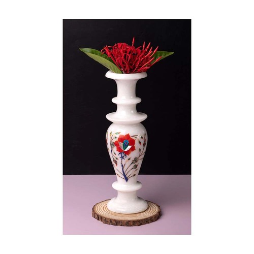 Luxury And Expensive Inlay Work Marble Flower Pot For Decoration