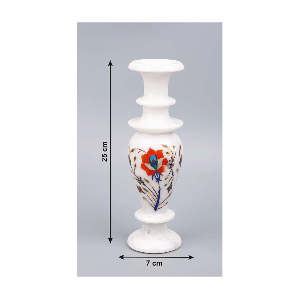 Luxury And Expensive Inlay Work Marble Flower Pot For Decoration