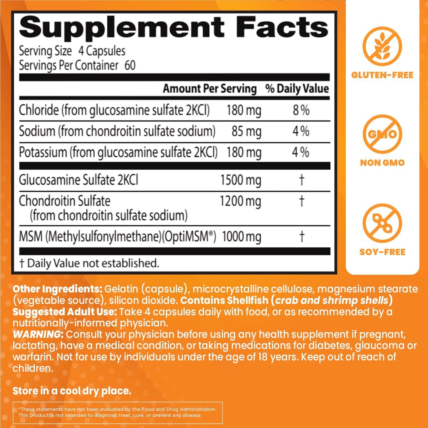 Doctor's Best Glucosamine Chondroitin Msm