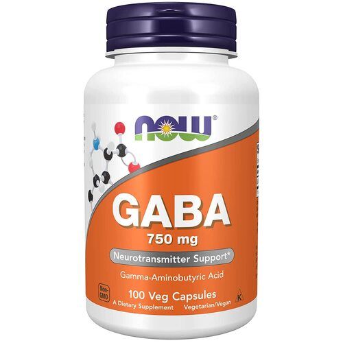 NOW Foods Gaba 750mg, 100 Vcaps