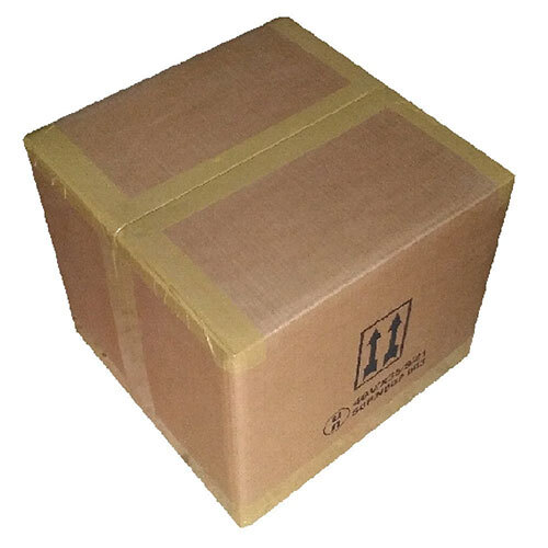 Box UN Approved - Unapproved Fibreboard, 37 x 37 x 43 cms, Brown Color, Matte Lamination Finish, Rectangular Shape, Embossed Surface