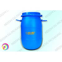 Un Approved Hdpe Barrels - 201-250 Liter Volume, Blue Plastic Cylindrical Design