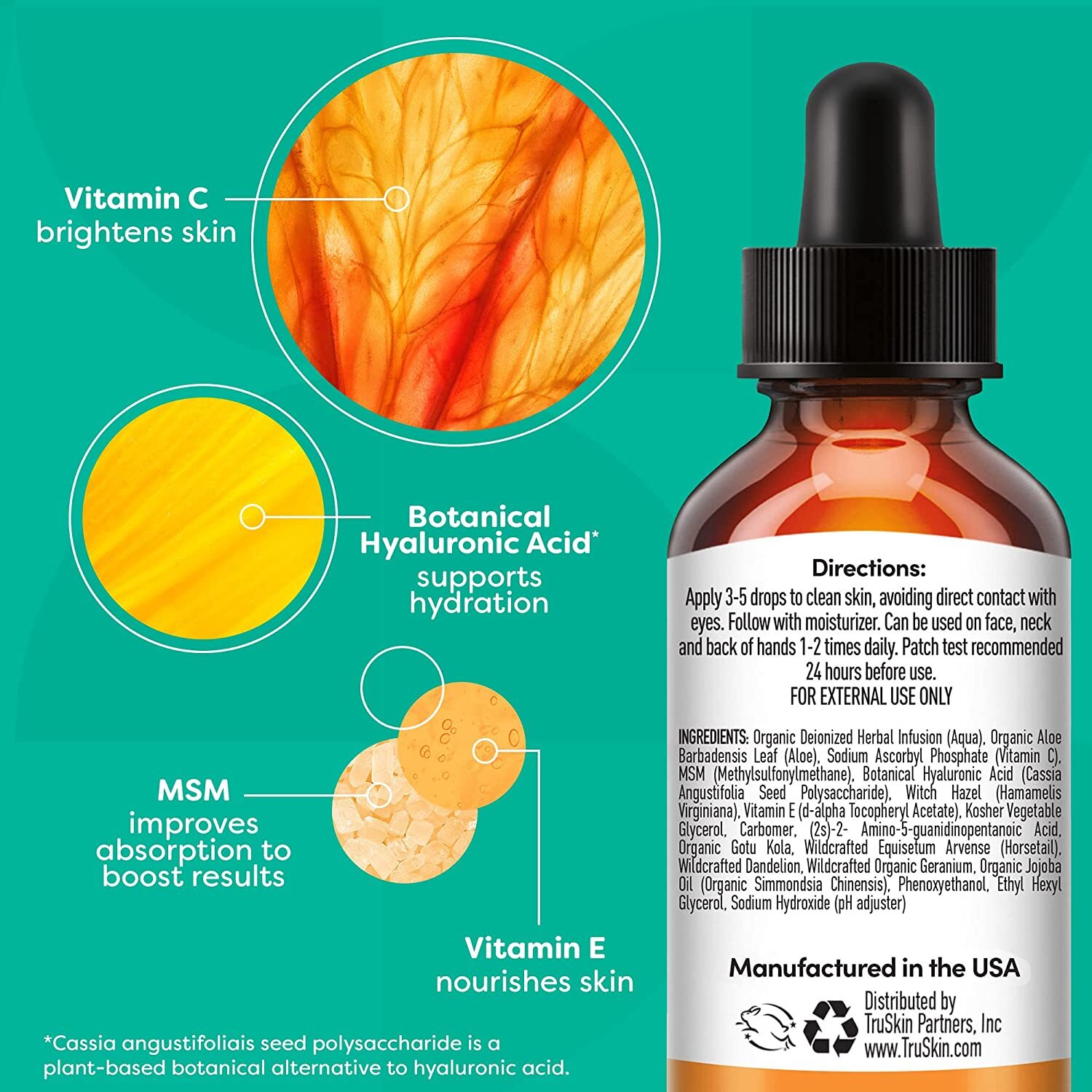 TruSkin Vitamin C Serum for Face & Eye Area, Anti Aging Serum