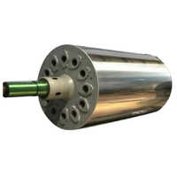 Stainless Steel Double Jacketed Hard Chrome Plated Roller - Diameter: 40 Millimeter (mm)