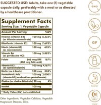 Solgar B-Complex 100, 100 Vegetable Capsules