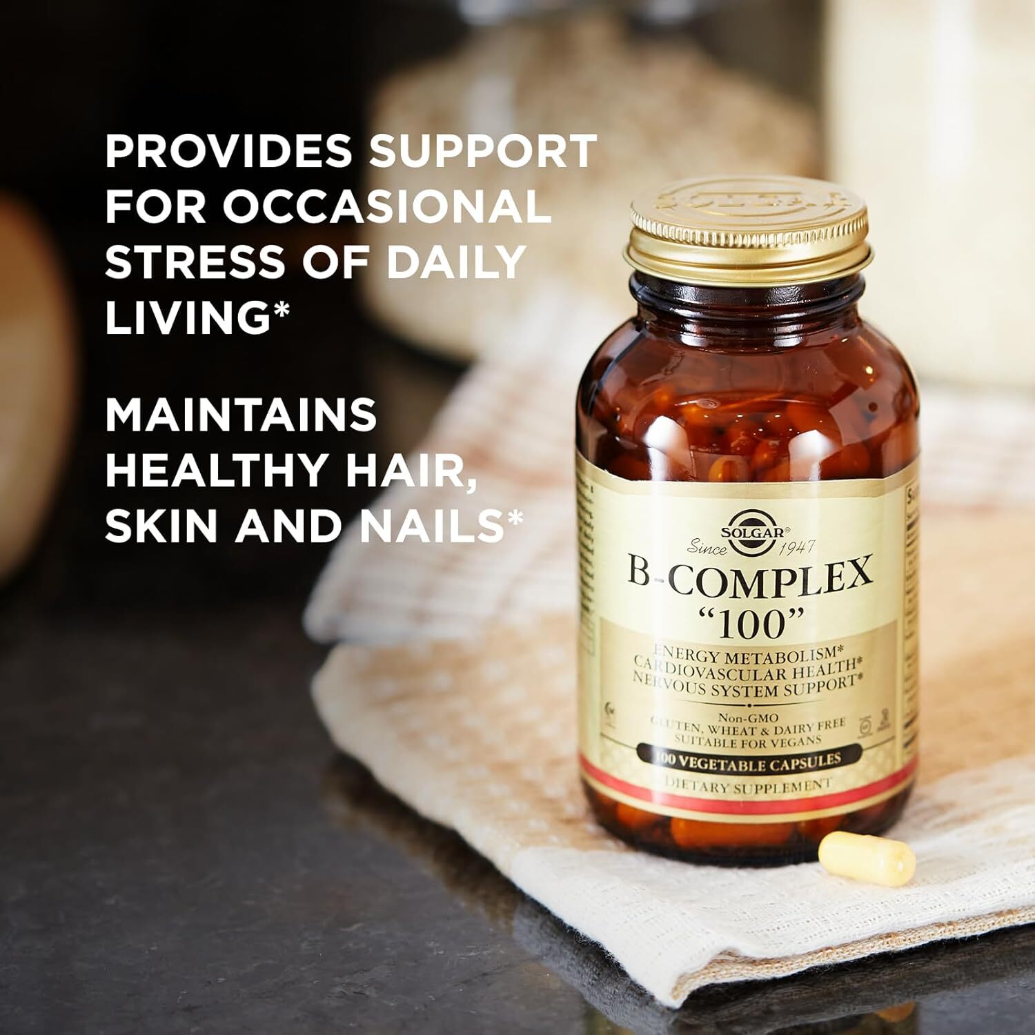 Solgar B-Complex 100, 100 Vegetable Capsules