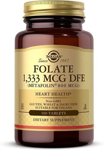 Solgar Folate 1,333 mcg DFE, 100 Tablets