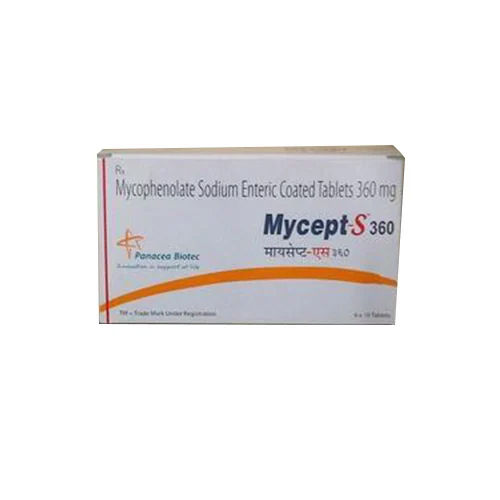 360Mg Mycophenolate Sodium Enteric Coated Tablets General Medicines