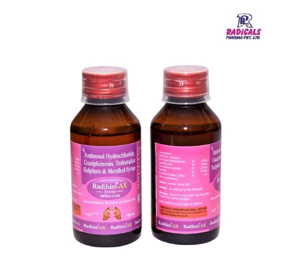 Ambroxol Terbutaline Guaiphenesin Menthol Syrup - 100 ml Liquid | Dosage As Per Doctor Prescription, Cool & Dry Storage