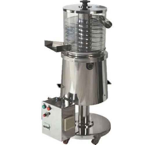 Tablet DeBurring and DeDusting Machine - Silver Color, 230 V, 50 Hz / 1 Ph Voltage | High-Speed Automatic Cleaning for Pharmaceutical, Chemical & Food Industries