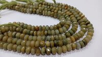 Natural Cat's Eye Rondelle Faceted 8mm Beads Sold Per Strand 8'' long