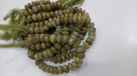 Natural Cat's Eye Rondelle Faceted 8mm Beads Sold Per Strand 8'' long