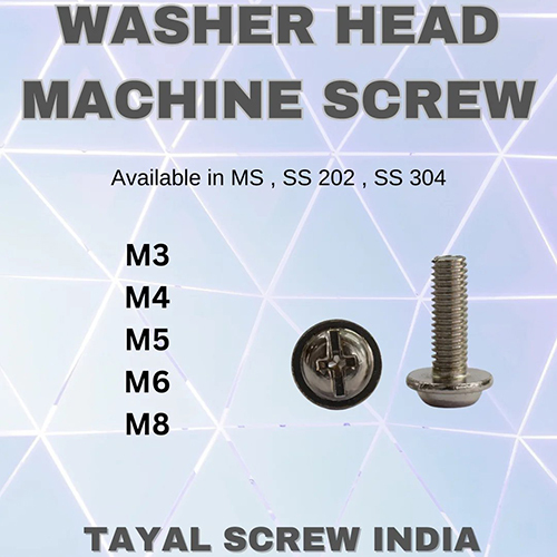 Washer Head Machine Screw - Finish: Coated