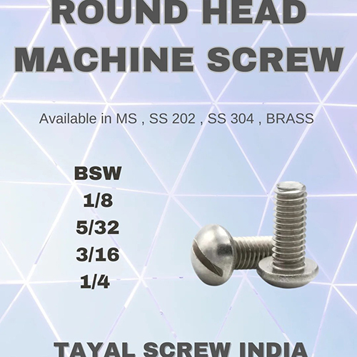 Round Head Machine Screw