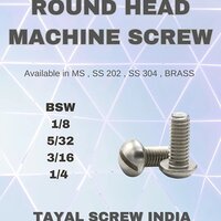 Round Head Machine Screw - Color: Golden