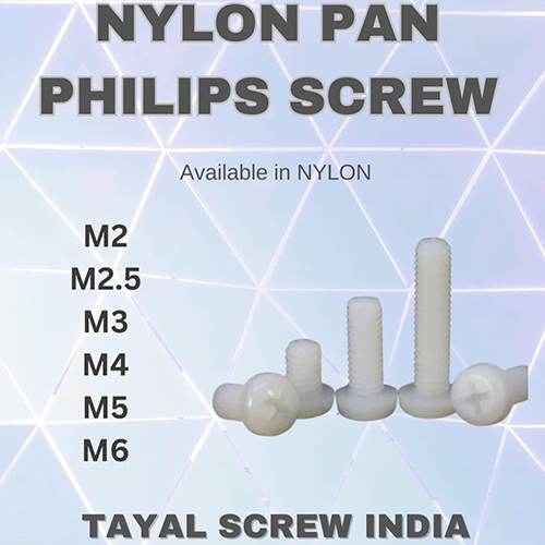 Nylon Pan Philips Screw
