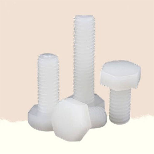 Nylon Hex Bolt - Color: White