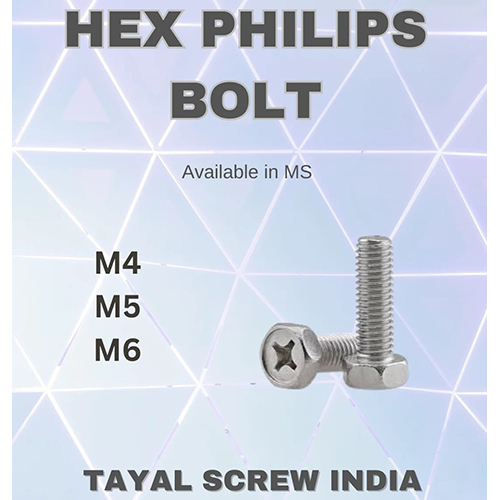 Hex Philips Bolt - Color: Silver
