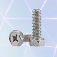 Hex Philips Bolt - Silver Coated Finish, All Size Machine Screw for Industrial Usage