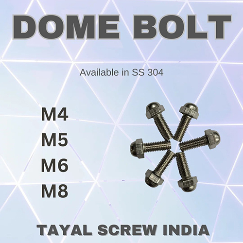 Dome Bolt - Color: Silver