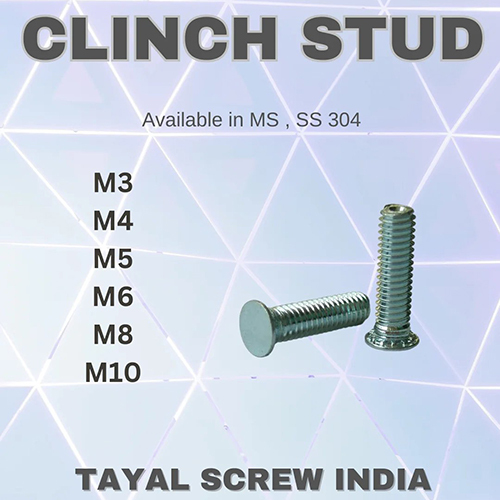 Clinch Stud - Color: Silver