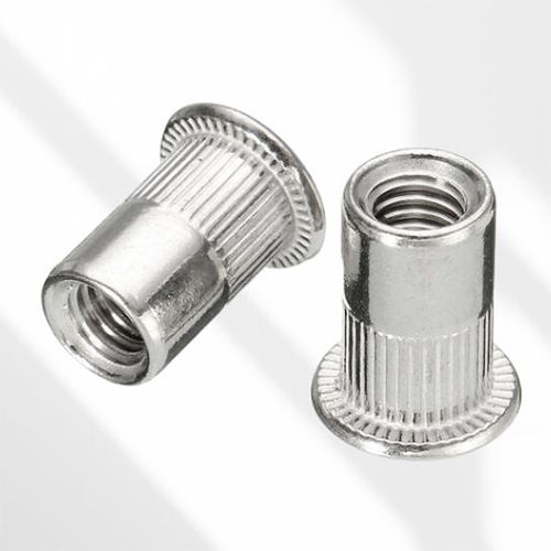 Round Insert Nut - Color: Silver