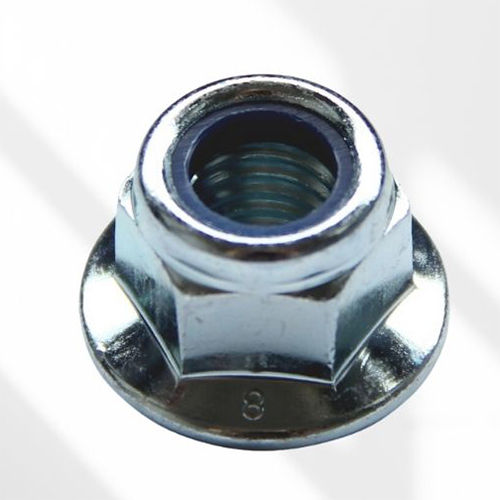 Nylon Flange Nut Din 6926 - Color: Silver