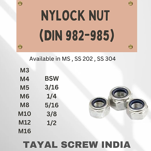 Nylon Nut DIN 982-985