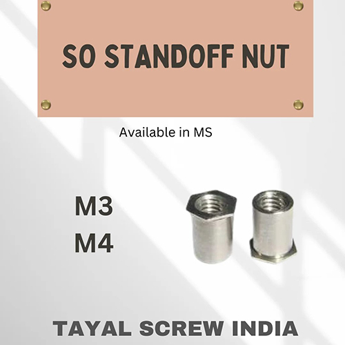 Bso Standoff Nut - Color: Silver