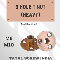 3 Hole T Nut Heavy - Color: Copper