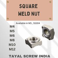 Square Weld Nut - Color: Silver