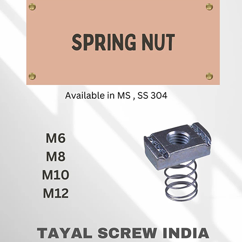 Spring Nut - Color: Silver