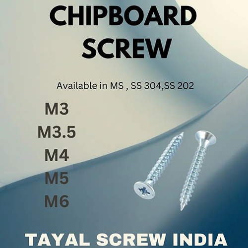 Chipboard Screw - Color: Silver