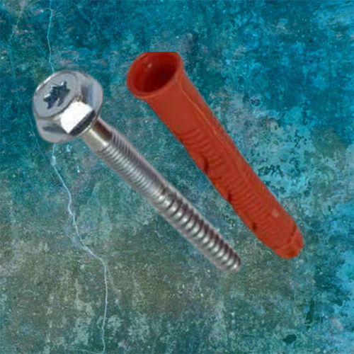 Red Nylon Anchor Flange Torx - Application: Industrial