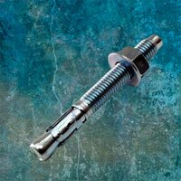 Wedge Anchor Fastener - Stainless Steel, All Sizes | Polished Finish, Round Shape, Industrial Application, Silver Color