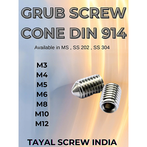 Grub Screw Cone DIN 914