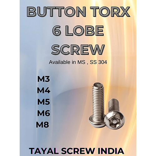 Button Torx 6 Lobe Screw