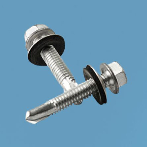 Hex Head Drilling Screw Fine - Color: Silver