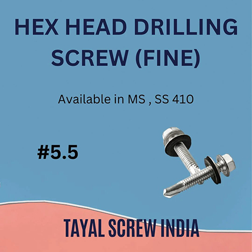 Hex Head Drilling Screw Fine